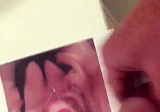 I create a cum tribute for donna while masturbating passionately in my room.