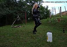 Beth Kinky Trains Shemale Horseman!