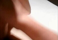 brunette sucking and drinking cum