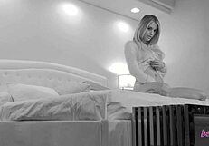 Blondes Abby Cross and Blake Eden lick tight pussies and finger with dildos