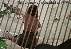 Petite Redhead Strips and Teases with Flaccid Cock on Bed