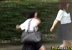 Golden shower with Japanese teens in high definition video