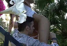 brazilian teen banged hard by tourist with cum and orgasm