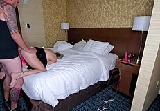 Fucking And Sucking Random Guy At Hotel