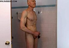 Horny Gay Nudist Bates In Shower