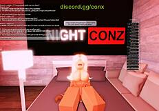 Blonde rides big black cock in doggystyle blowjob