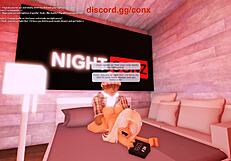 Blonde rides big black cock in doggystyle blowjob