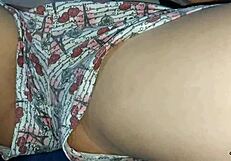 First time pregnant Indian stepmom gets her pussy fingered