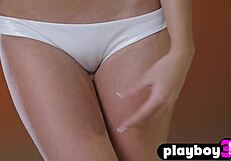 amazing brunette milf model niemira shows curvy body