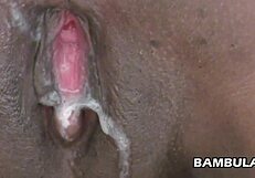 Ebony Cowgirl Riding Interracial Creampie Amateur