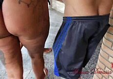 Melissa drags the guy for a blowjob