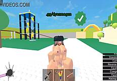 Horror Girl Gets Fucked Hard in Roblox Condo Mystery