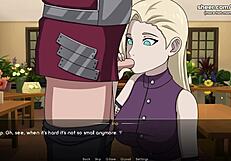 Ino Yamanaka Sucks Dick and Gets Tight Pussy Creampied in Naruto Hentai Game