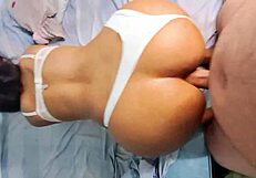 WATCH HER ASS GET BROKEN by a BIG COCK in this colombian anal scene.