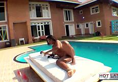 Ana Luz Rides Tony's Monster Cock!