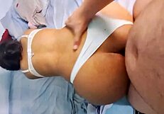 WATCH HER ASS GET BROKEN by a BIG COCK in this colombian anal scene.