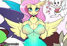 i'm obsessed with fluttershy in my little 18+ pony furry tribute