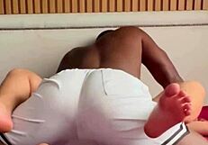 Safada Gets Big Black Cock in Big Ass, Orgasms and Gets Cum