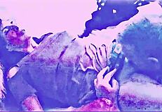 cuckie donnie slurps creampie while his dickie gets slapped hard