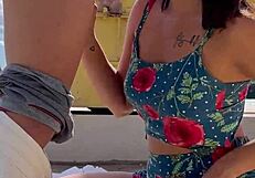 My girlfriend is a natural beauty and she performs oral sex on me