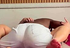 Safada Gets Big Black Cock in Big Ass, Orgasms and Gets Cum