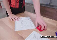 blown by teen girlfriend in corset during board game night with friends