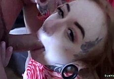 Azura Alii Teases With Double Blowjobs And Anal Play