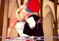 yo, check sarvente and boyfriend banging hard in church, fnf hentai style!