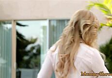 classy stepmom and teen in 69 position