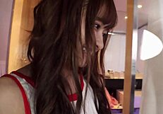 Check out this cute Japanese teen's perfect ass in POV action