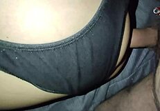 she doesn't let herself be fucked just like that, the brunette schoolgirl lies on the bed waiting for me to fill her ass with my cock