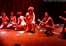 yo, check this nudist theater protest show!