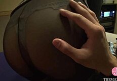 Cock Slips into Eager Pussy with Hard Thrusts