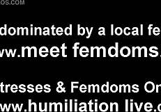 Punished For Self-Touching In Garage Femdom BDSM