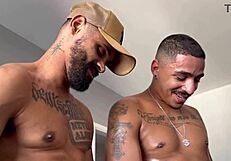 Voyeur joins bodybuilder fun?