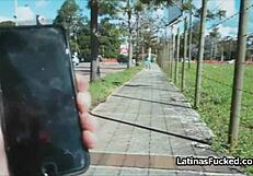 Super Cute Latina Amateur Sucks Cock On Her First Casting!