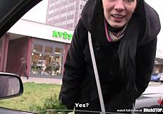 bitch stop - skinny slovak brunette gets anal fucked