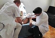 Doctors fucked me bareback in office!