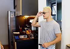 Shared Room! Huge Guy Catches Skinny Arab Stroking His Cock In Shower!