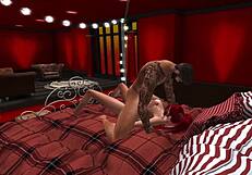 Alain Carnell and Nataly get fucked in bed