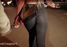 Candid babe got one perfect ass seethrough!
