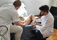 Doctors fucked me bareback in office!