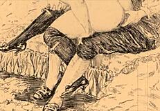 Vintage erotic drawings collection