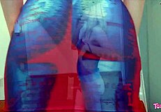 you saucy minx, this tgirl fingers her anal asshole solo