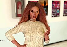 Intriguing taboo university with big tits in 3d cartoon