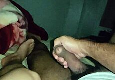 Late Night Heat with Intense Anal Fucking and Monster Cock Action in Bed.