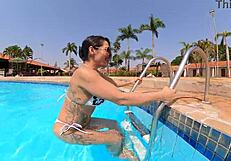 brunette wants sex on grass