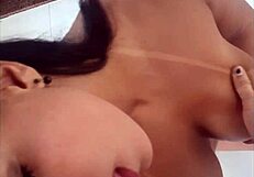 Hot Brunette Gives Backstage Blowjob! Matheus Castro And Pamela Santos In Interracial Fun.