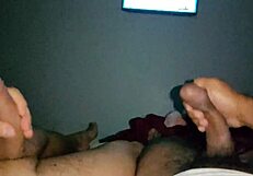 Late Night Heat with Intense Anal Fucking and Monster Cock Action in Bed.