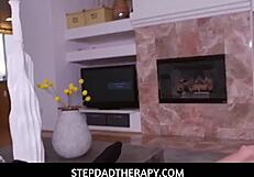 Petite Lily Adams Orgasms On Stepdad's Big Dick POV